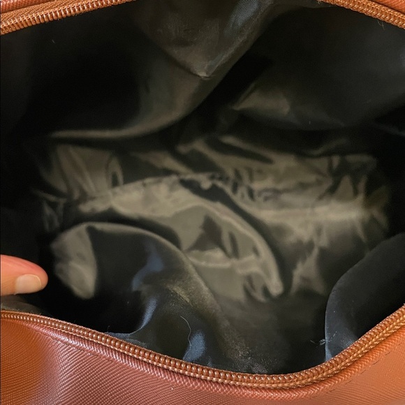 NWT Frida Kahlo Brown Embroidered Colorful Patterned Women's Faux Leather Bag - Picture 7 of 8